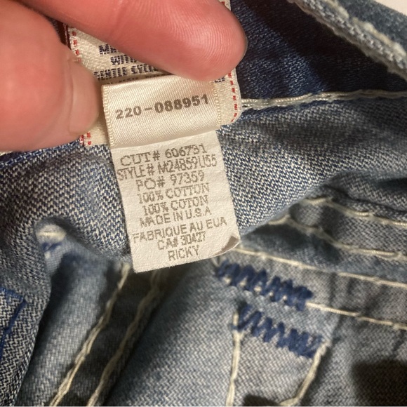 SOLD!Rare! NWT! BlueLabel Ricky SuperT in “SXM TRUSTFALL”wash TrueReligion 31x34 - Picture 9 of 9